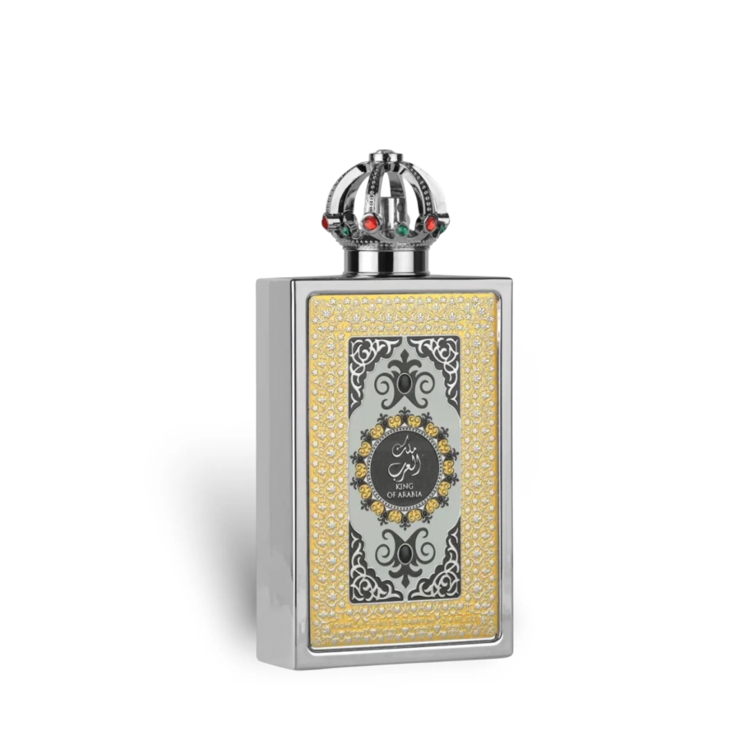 King of Arabia Lattafa Pride silver edp bottle elegant