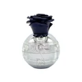 Lattafa Pride Thouq edp silver round glass fragrance sprayer bottle with black rose on top