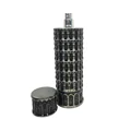 Pisa Lattafa Pride edp perfume bottle unique leaning tower design closeup front white