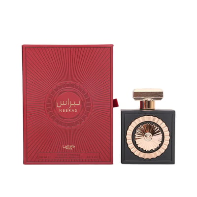 Nebras Lattafa edp packaging and bottle arabian style