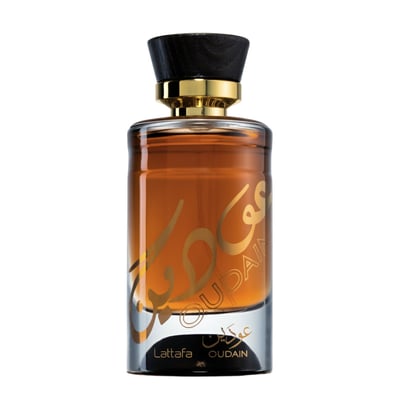 Oudain Lattafa minyak wangi lelaki gelas amber botol classy mewah