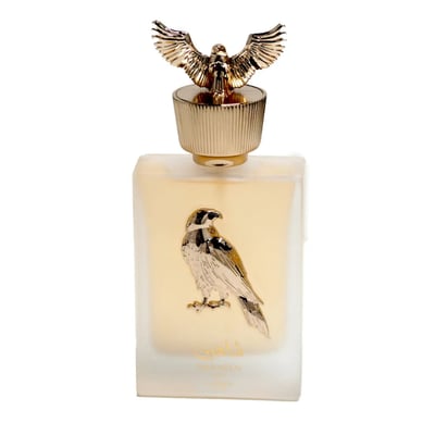 Shaheen Gold Lattafa unisex perfume bottle eagle ornament gold white dark on top