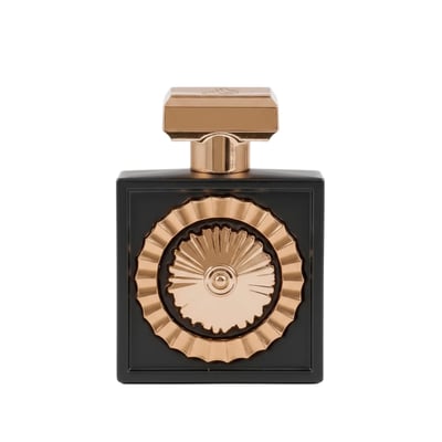 Nebras Lattafa edp bottle black gold ornament minimalist white gift box