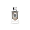 Liam Grey Lattafa edp perfume clear glass bottle silver cap logo engraved