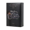 La Collection 1910 Bike Lattafa Pride black packaging motorcycle design side view closeup