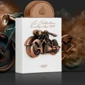 La Collection 1910 Bike Lattafa Pride motorcycle packaging brown smoke background side