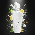Lattafa Maahir Honor 100ml by Lattafa — White perfume bottle with a horse head stopper, tied with a white ribbon, inside an open white box with a cutout flap | Lattafa Maahir Honor 100ml by Lattafa — Botol minyak wangi putih dengan penutup kepala kuda, diikat dengan reben putih, di dalam kotak putih terbuka dengan