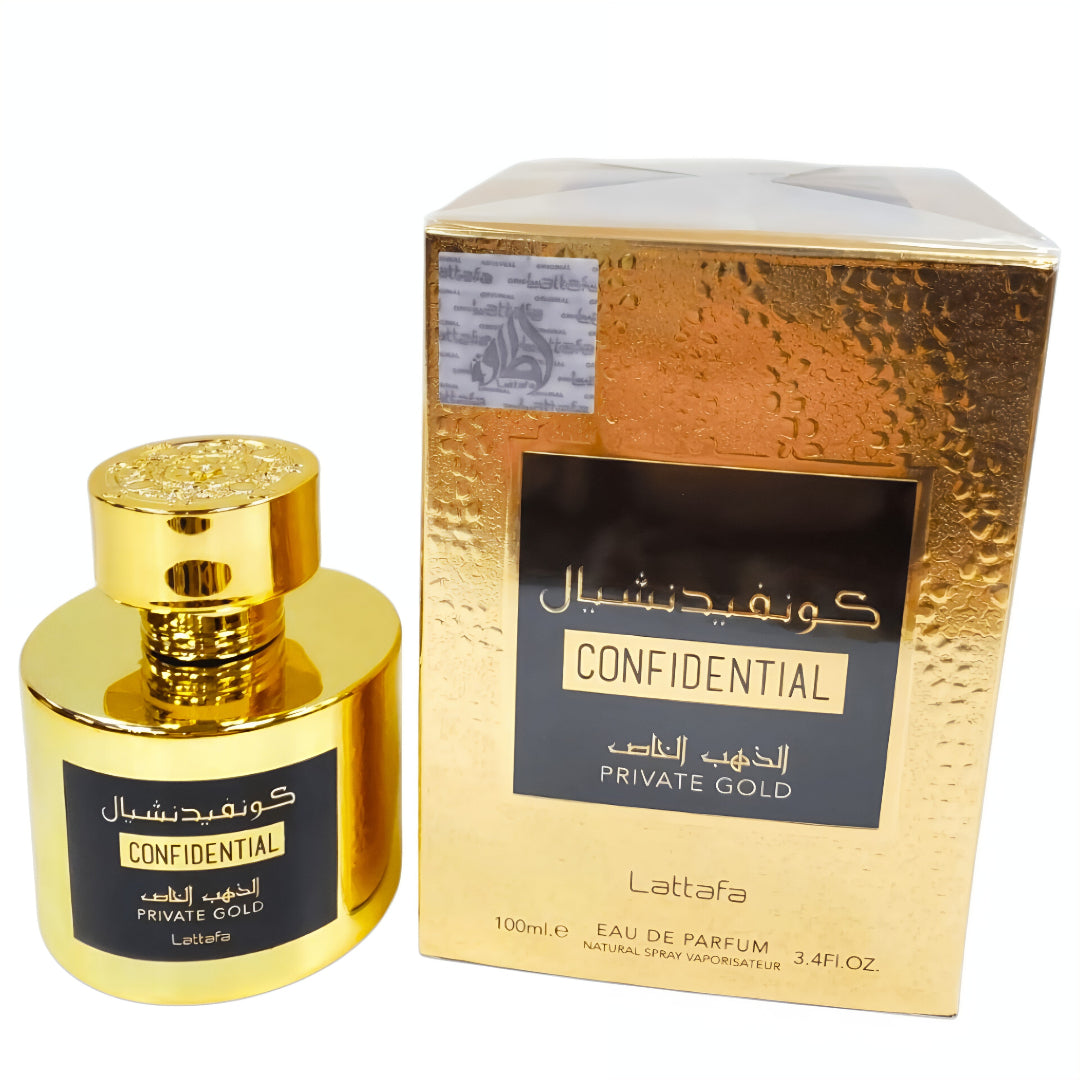 Keperluan Pagi Cerah: Lattafa Confidential Private Gold 100ml EDP Performance