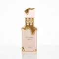 Eclaire Lattafa women edp pink gold packaging closeup front side