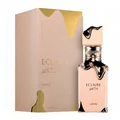 Eclaire Lattafa edp women pink elegant packaging white background closeup side