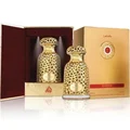 Emeer Lattafa golden bottles red velvet case gold packaging woody scented perfume