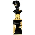His Confession Lattafa black gold fragrance cologne bottle closeup