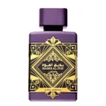 Badee Al Oud Amethyst Lattafa edp unisex purple bottle black gold geometric design