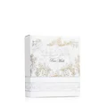 Pure Musk Lattafa edp packaging white gold plain background closeup side angle