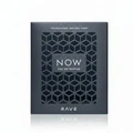 Now Rave Lattafa edp dark grey packaging white background closeup front side