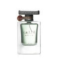 Atlas Lattafa edp green glass fragrance men clear square bottle closeup front