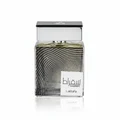 Suqraat Lattafa edp men fragrance sleek black dotted glass square shaped bottles
