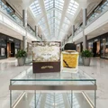 Khalis Pure Oudi Lattafa edp on display mall glass case setting Malaysia