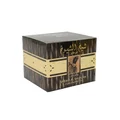 Lattafa Sheikh Al Shuyukh Concentrated perfume oil in brown wooden style packaging closeup view side