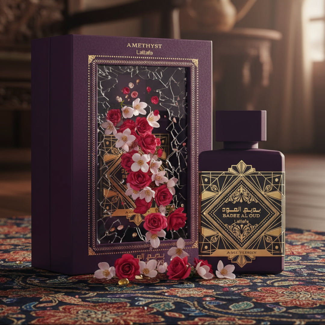 Badee Al Oud Amethyst by Lattafa, Pilihan Best untuk Sambutan Hari Jadi