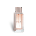 Lattafa The Kingdom Women edp pink glass perfume bottle on white background closeup view straight ahead position front