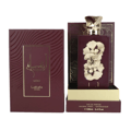Ansaam Gold Lattafa Pride edp perfume bottle maroon packaging white background front