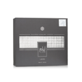 Liam Grey Lattafa edp grey packaging natural spray white background side view boxed