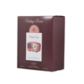 Lattafa Pride Vintage Radio edp packaging in brown colour on white background closeup view side angle