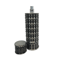 Pisa Lattafa Pride edp perfume bottle unique leaning tower design closeup front white