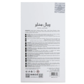 Lattafa Pride Sapphire Royal edp perfume packaging back view in grey tone colour background closeup