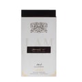 Lattafa Ana Abiyedh Leather 60ml — White perfume box and glass bottle with gold accents and Arabic calligraphy, showing the product packaging and bottle design. | Kotak minyak wangi putih dan botol kaca dengan aksen emas dan kaligrafi Arab, menunjukkan pembungkusan produk dan reka bentuk botol.