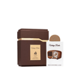 Brown vintage radio perfumed eau de parfum in packaging Lattafa Pride logo visible clearly brown