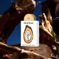 Art of Wood Lattafa Pride edp kayu driftwood latar biru gelap bunga