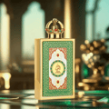 Queen Of Arabia Lattafa Pride gold eau de parfum islamic design closeup side view
