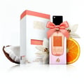 Ana Abiyedh Coral Lattafa edp bunga putih oren kelapa kotak pink