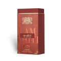 Ana Abiyedh Scarlet Lattafa edp red packaging white background closeup side