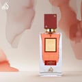 Ana Abiyedh Scarlet Lattafa edp women pink glass rectangular bottles closeup front