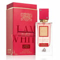 Ana Abiyedh Scarlet Lattafa edp women red packaging next clear glass bottles white