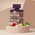 Badee Al Oud Amethyst Lattafa perfume botol mewah hiasan bunga buah