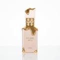 Eclaire Lattafa women edp pink gold packaging closeup front side