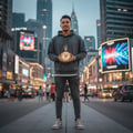 Lelaki tangan pegang Fakhar Extrait Lattafa perfume jalan senja Malaysia gaya santai