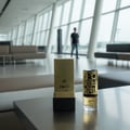 Jasoor Lattafa perfume bottle and box grey table living room minimalist