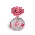 Layaan Lattafa edp bottle pink rose flower design elegant round