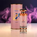 Mayar Lattafa edp perempuan botol merah jambu classy penutup rose gold silinder