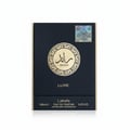 Raed Luxe Lattafa eau de parfum packaging white background closeup view straight ahead gold