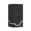 Teriaq Intense Lattafa edp black packaging white background closeup view side corner