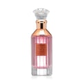 Velvet Rose Lattafa pink unisex fragrance bottle elegant on white clean near pastel colored