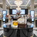Khalis Pure Oudi Lattafa edp on display luxurious mall setting Malaysia store interior